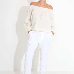 BLOUSE SLEEVELESS 09109 - Vit