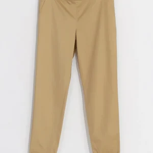 COTTON STRETCH TROUSERS - Brun