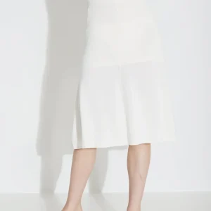 VISCOSE MINI SKIRT 00512 - Vit