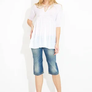 FLAX SWEATER 00548 - Vit