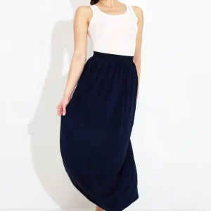 LONG SKIRT 09018 - Blå