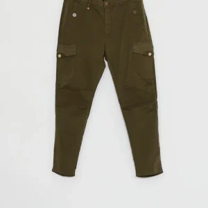 TROUSERS STRETCH SMERIGLIA - dark green