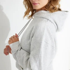 HOODIE - Light grey melange
