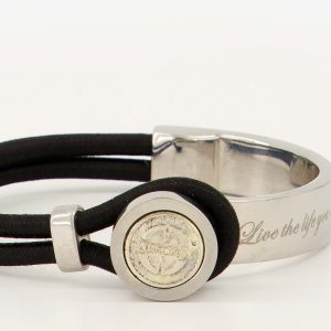 ARMBAND ACCESSOARER / - MJUKT/RESÅR SVART/SILVER ART NO Svart/Silver