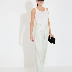 JULIE LINEN TROUSERS - Ivory