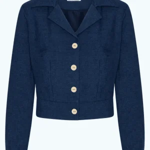 1940-tals jacka - blå denimlook