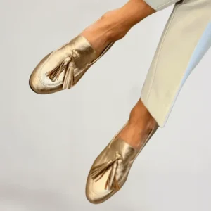 Vittoria | Kvinnors Guld Loafers