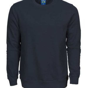 Sweatshirt 100% bomull marinblå